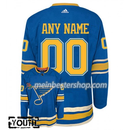 St. Louis Blues Custom Adidas 2018-2019 Alternate Trikot Authentic - Kinder
